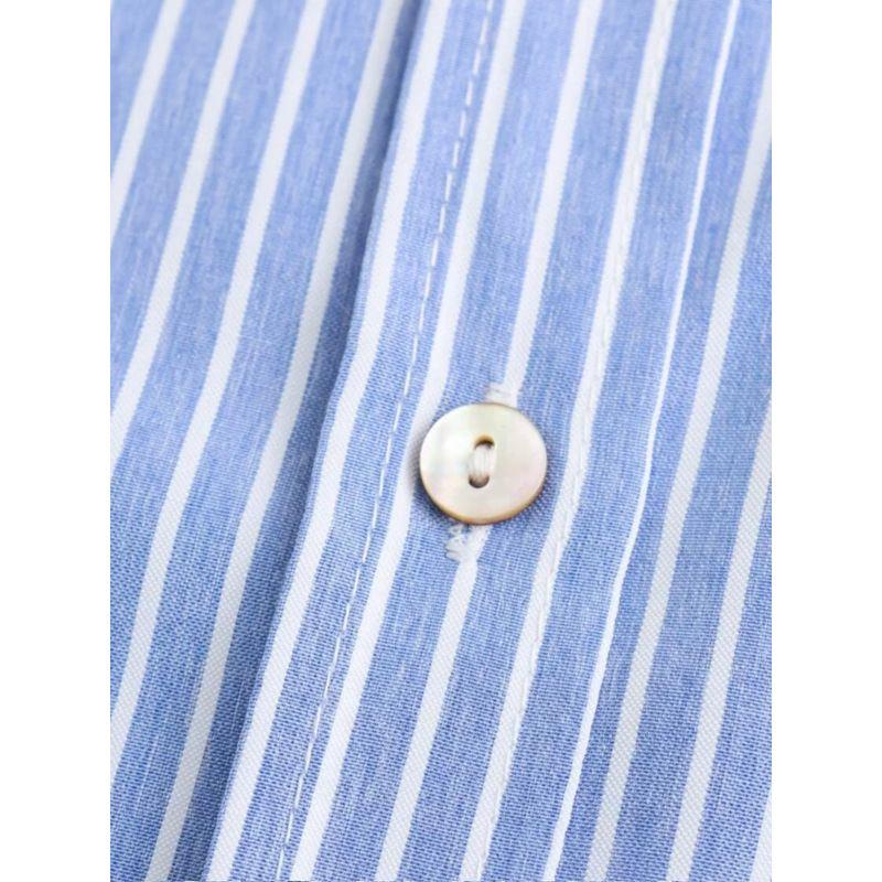 Kaslead New Arrival Women's Fashion Style Fashion Loose Linen Blend Stripes Shirt 4387054