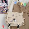 תיקי ניילון תיק כתף קיבולת גדולה תיקי Crossbody לנערות בנות גברים Harajuku שליח תיק תיקי בית ספר לסטודנטים