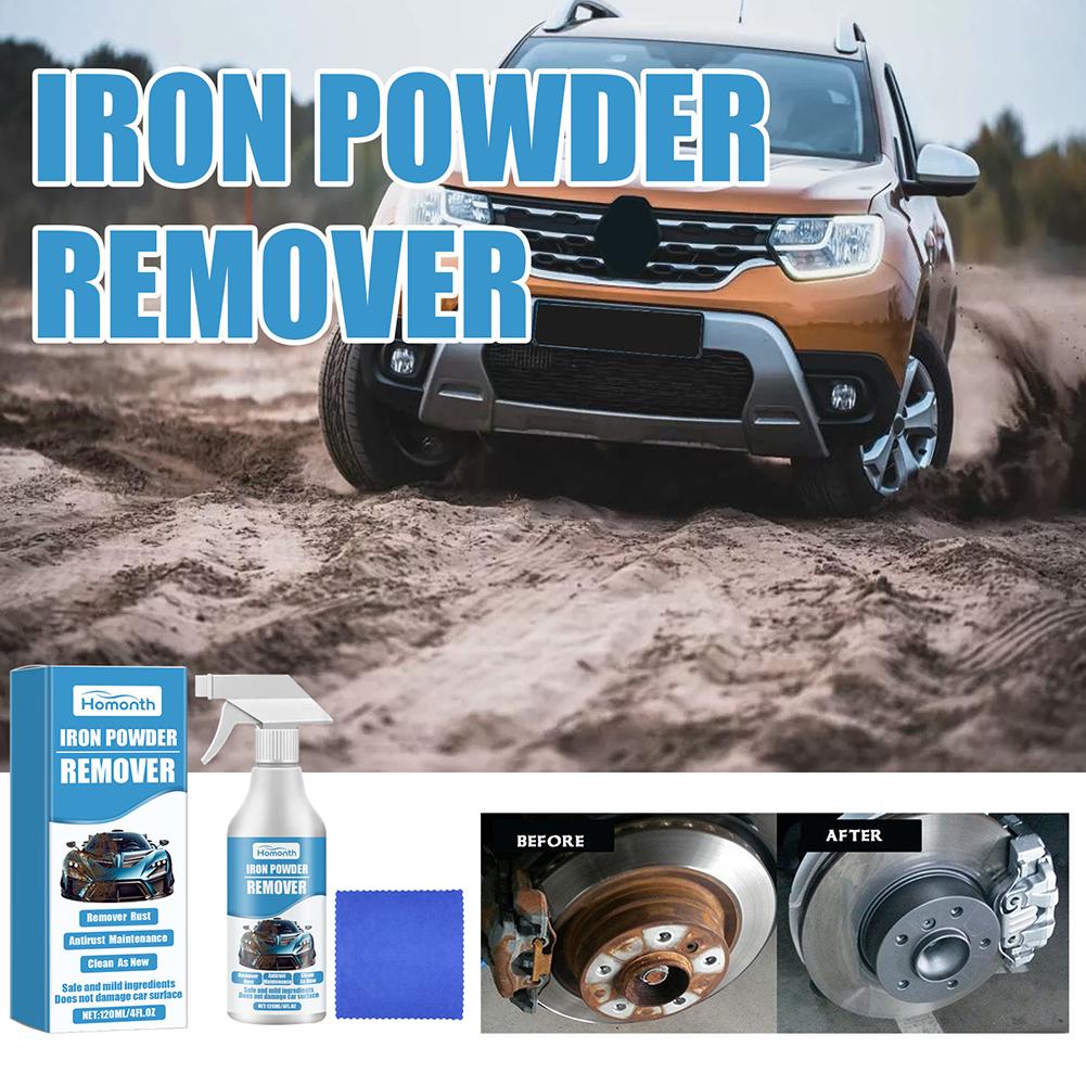 Auto Rostentferner Spray Tragbarer Eisenstaub Radrost Auto Detaillierung Polierreiniger Zubehör Auto Entfernen J7P3