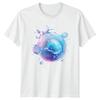 Abstract Water Bubble T-Shirt Underwater Nature Graphic Gift For Him And Her