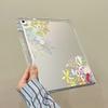 Small Fresh Flowers Are Suitable for iPadPro 11-inch Y Folded Edge Sticker, Flat Protective Case, Anti-drop Soft Case with Pen Slot