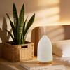 Smart Aromatherapy Diffuser & Humidifier, White Roman Pattern, Wood Grain, 7-Color LED, Silent Home Use