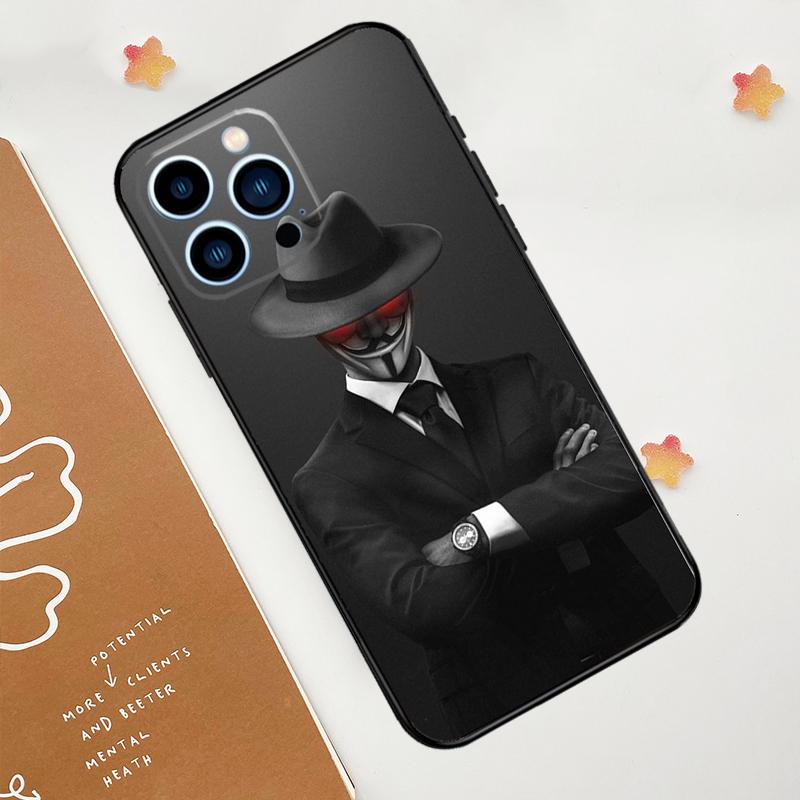 Man Suit Shirt Tie Phone Case For iPhone 17 Pro Max 11 14 15 16 Pro Max 12 13 mini 16 Plus 16e 17 Air Funda