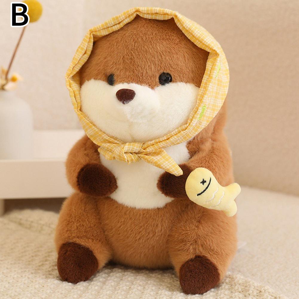 

30см Супер Милый Едящий Желтую Рыбку Милая Плюшевая Игрушка Кавайный Декор Повязка на Голову Модная Подушка Наряжаться C8D1 kerchief-One size