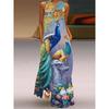 Dress Women Summer Print Long Beach Holiday Loose 3D Skirt