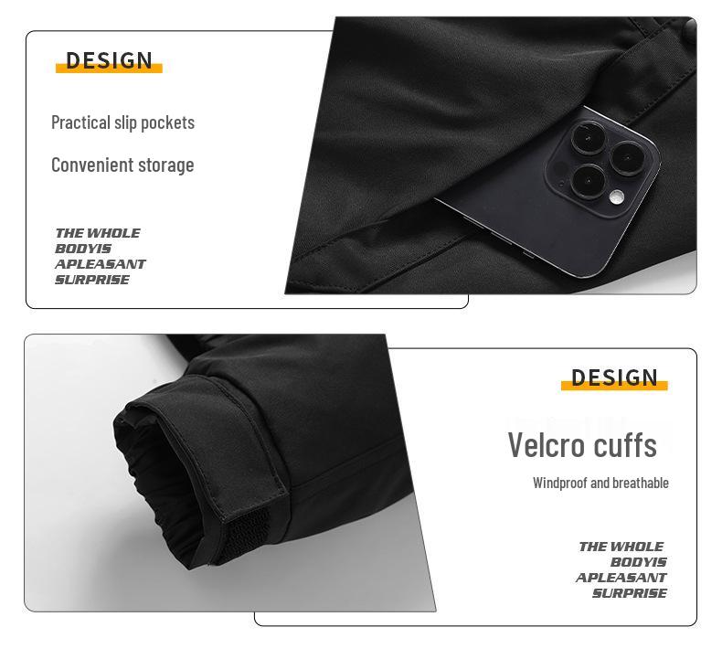 2025 Men's Stand-Collar Solid Color Jacket: Hong Kong Style, Casual Plus Size, Thin Military-Industrial Coat