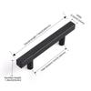 Oukali American Style Furniture Kitchen Cabinet Handle Cupboard Matt Black T Bar Square Stainless Steel Pull Handles