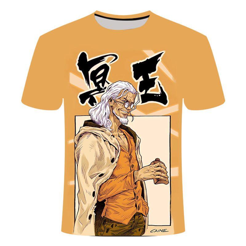One Piece New Anime 3D Printed Casual Fashion Cool Round Neck T-shirt for Primary and Secondary School Students