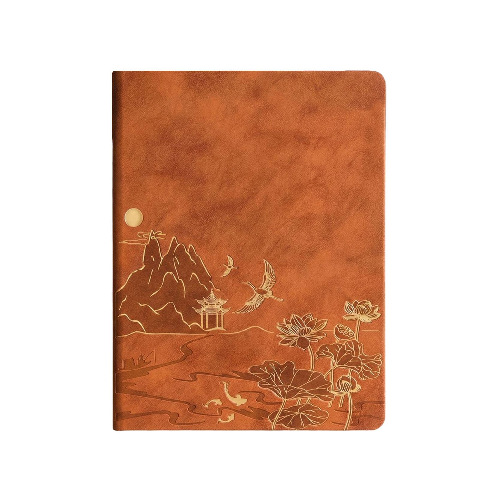 Бизнес-блокнот формата А5, ретро-журнал, записная книжка коричневый