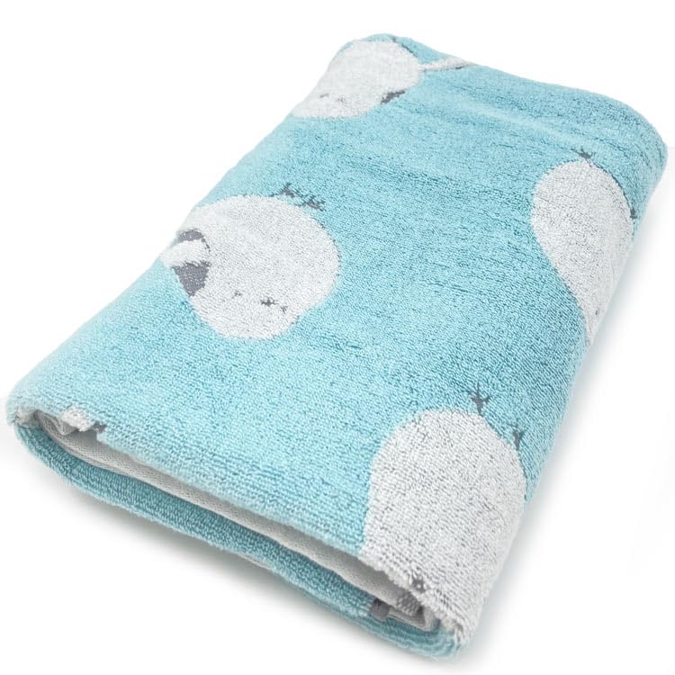 Hayashi Bath 60 x 120 Animal BO400211 Towel, Approx. cm, Face, Long-tailed Tit,