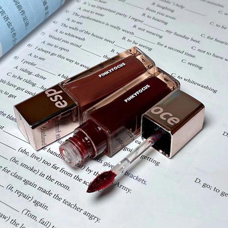 Quadratische Tube Spiegel Lipgloss Wasserlicht Feuchtigkeitsspendend Lippenstift Lippenfarbe Lippen Make-up Kosmetik