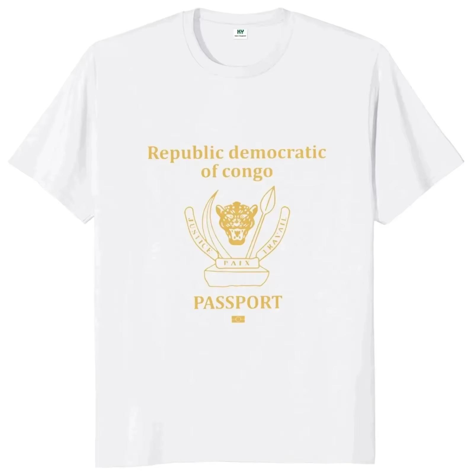 Passport Congo T Shirt Congo Lovers Tshirt 100 Cotton Casual Tee Shirts 42830 T Shirts For Unisex S