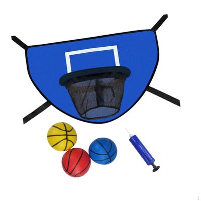 Trampoline Basketball Hoop Set Attachment Toy Accessories Goal Indoor Outdoor