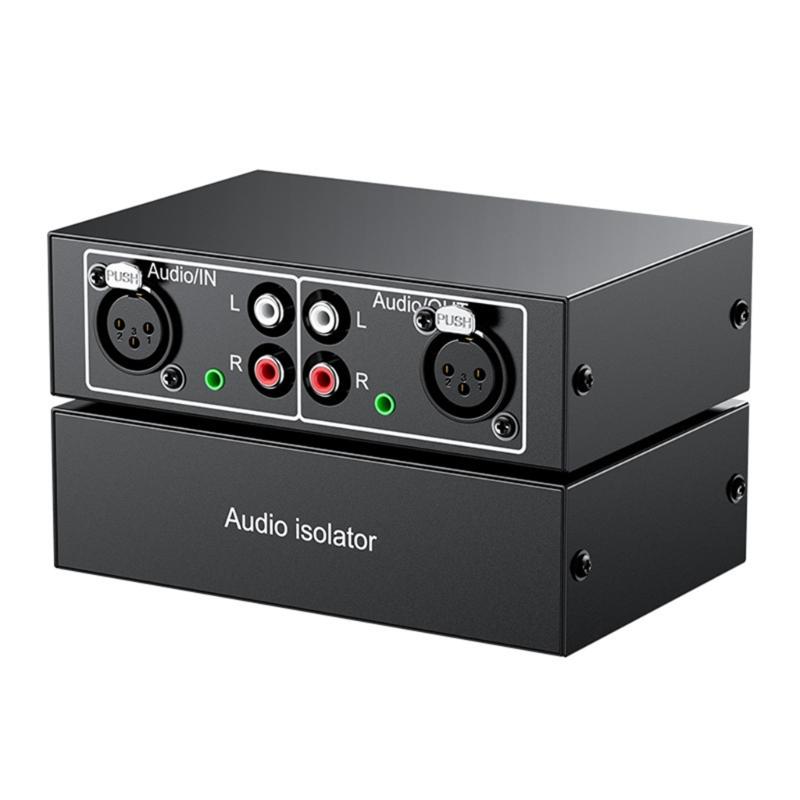 Cinch LR Audio-Schalter 4 in 1 Out Bidirektional Geräuschlos HiFi Stereo Splitter Box für Kopfhörer Spielekonsolen Soundbars