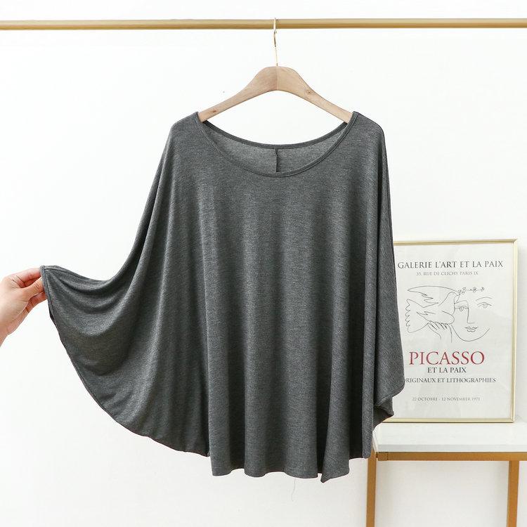 Plus Size 200 Jin Women's Batwing Sleeve Long Sleeve Modal T-Shirt