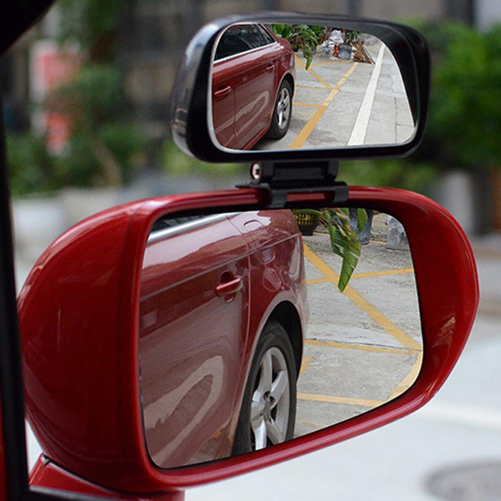 Auto Zusatz-Rückspiegel Auto Totwinkelspiegel Weitwinkelspiegel Verstellbarer Konvexer Rückspiegel Für Sicherheit Parken Y9J3