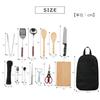 Takeda Corporation Black x 36 x 7cm Outdoor Kitchen Tool Set [Cooking Utensils/Outdoor Set] 21.5 ADKC-14ST