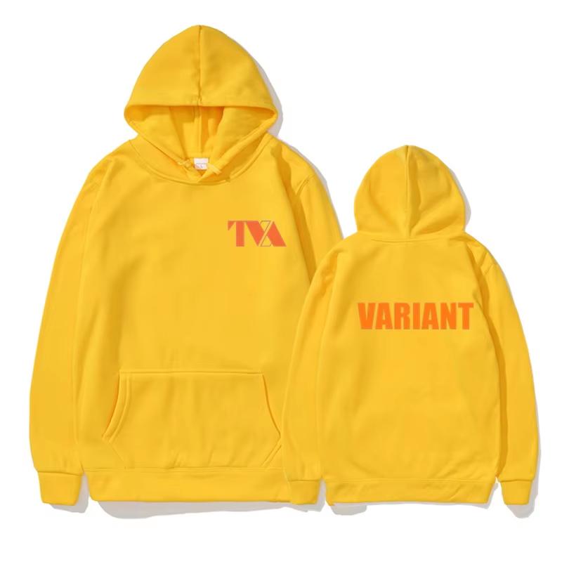 Spring and Autumn Fashion New LOKI TVA Variant Letter Letter Printed Streetwear Unisex Hoodie Unix Warm Casual Sportswear