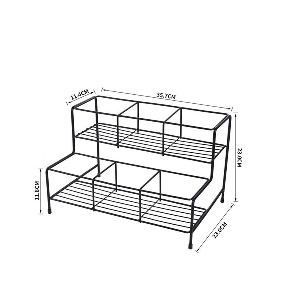 Sirupflaschen-Präsentationsständer Weinregal für Bar Metallregale Gewürzregal für Schrank Café-Theke