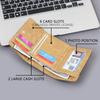 Retro Denim Men's Wallet Blue Black Khaki Three Fold Money Bag Multi-slot Short Coin Purse Men Male