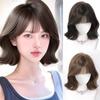 Bob Straight Synthetic Wigs with Bangs Blonde Cosplay Party Lolita Hair Wigs for Women Natural Heat Resistant Wigs for Girls