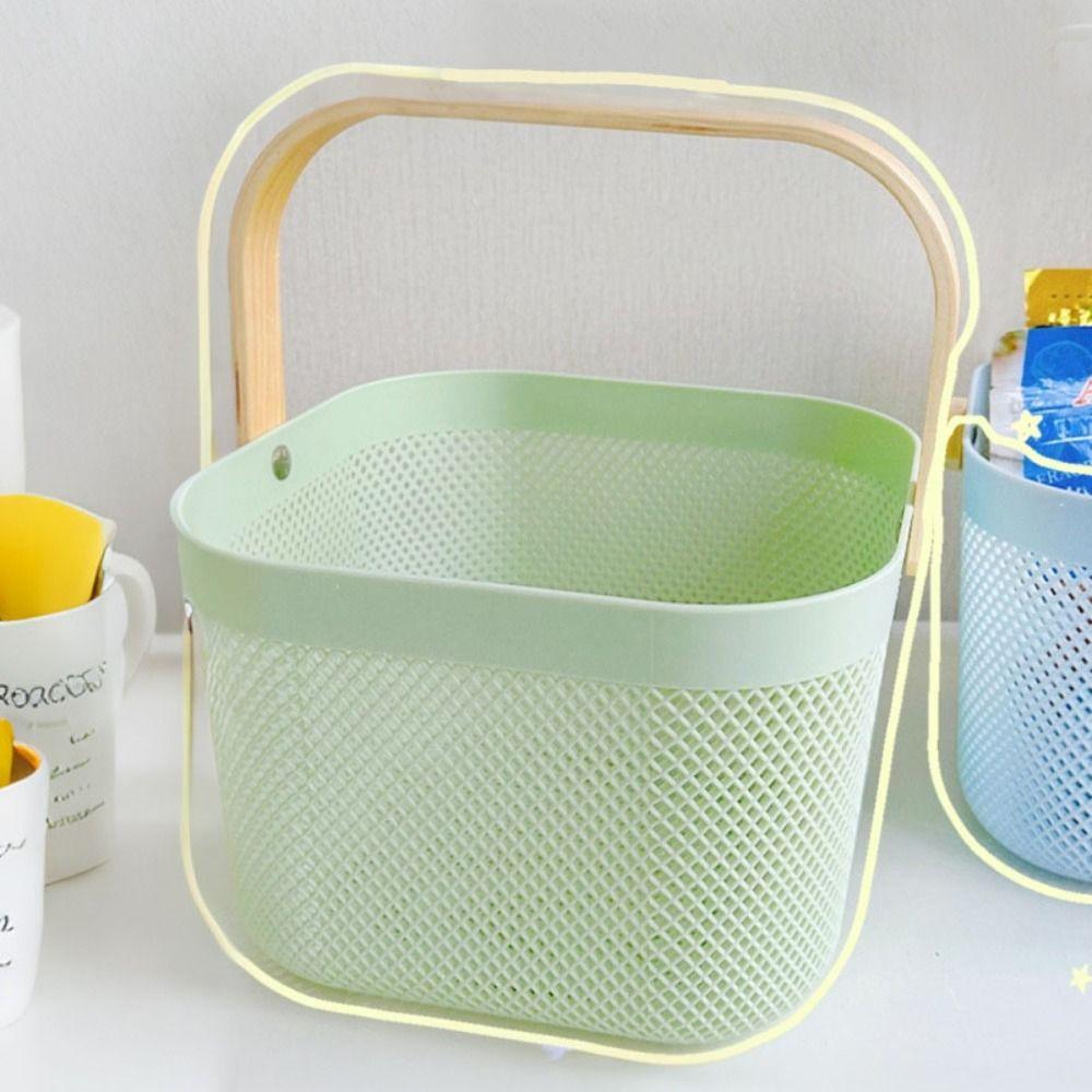Plastic Fruit and Vegetable Drainage Basket Large Capacity Towel Storage Basket  Living Room