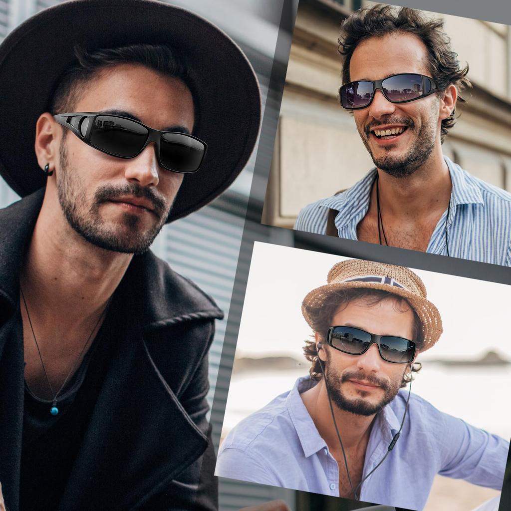 Rimerakea Polarized Prescription Sunglasses for Fishing and Driving Men's