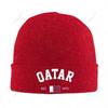 Knitted Hat Unisex Qatar EST Independence Day For Unisex Women Boys Winter Autumn Beanie Cap Warm Bonnet