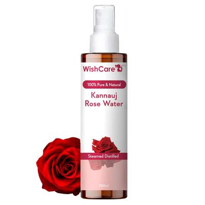 WishCare 200 ml Čistá přírodní růžová voda ve spreji Pro pleť vlasy obličej Tonikum Hydratační osvěžující mlha