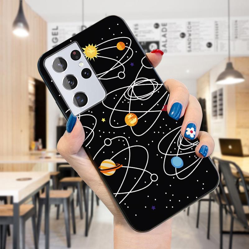 Planet Flugbahn Golf Astronaut Mond Flasche Universum Muster Hülle