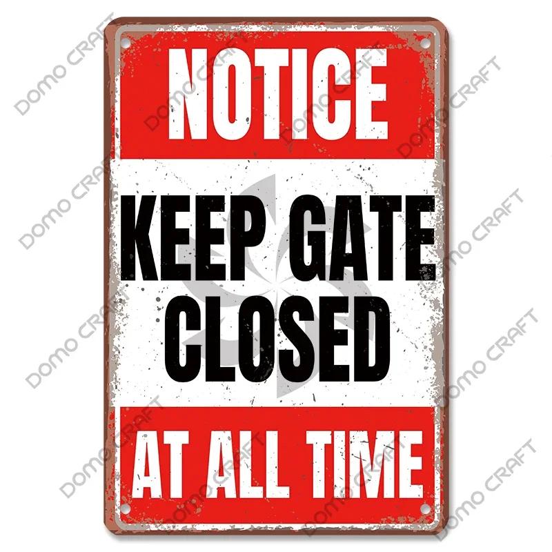 Warning CCTV Tin Signs Metal Plaque Notice  Hour Security Camera Vintage Poster Metal Plate Wall Decor for Mall Shop Bar Home