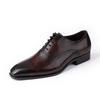 Fashion Fashion Casual Business Office Work Leather Shoes Men Brogue Oxford Shoe High Quality Man Comfortable Dress Wedding Party Shoes