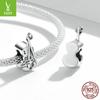 Elegant French Vintage Ziyun Violin Charm Bead In 925 Silver - SCC2077
