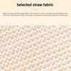 Fashion Double Zipper Straw Wallet Zipper Closure Handmade Mini Wallet Woven Texture Durable Straw Coin Purse For Lady