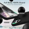 Coque de Protection - BOOLING - pour iPhone 17 - Silicone Souple Anti-Rayure avec Bandoulière Noire