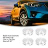 ACROPIX 4pcs Car Tire Wheel Center Hub Cap Cover 4 Lugs 62mm Silver Tone