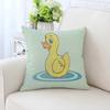 Cute Little Yellow Duck Pillowcase Car Ornaments Office Living Room Sofa Home Pillowcase