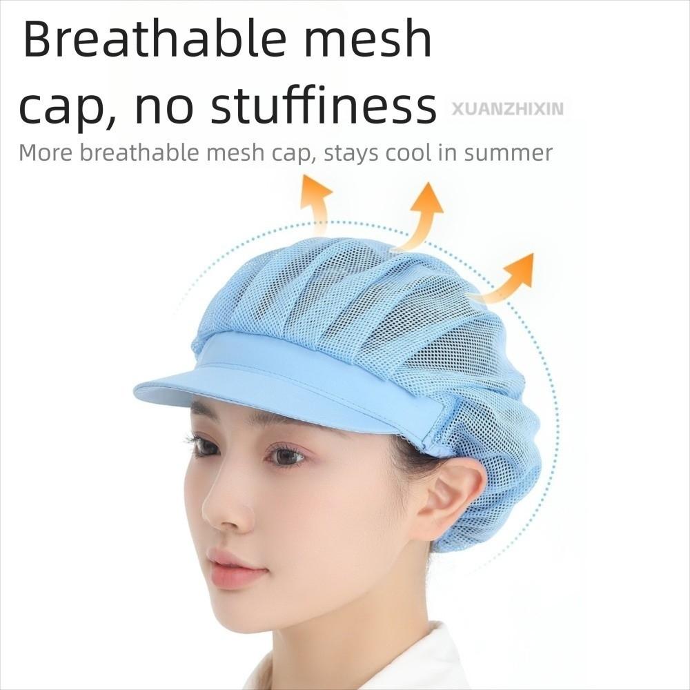 Oil Resistant Kitchen Work Cap Breathable Food Preparation Cap Chic Work Caps Food Handling