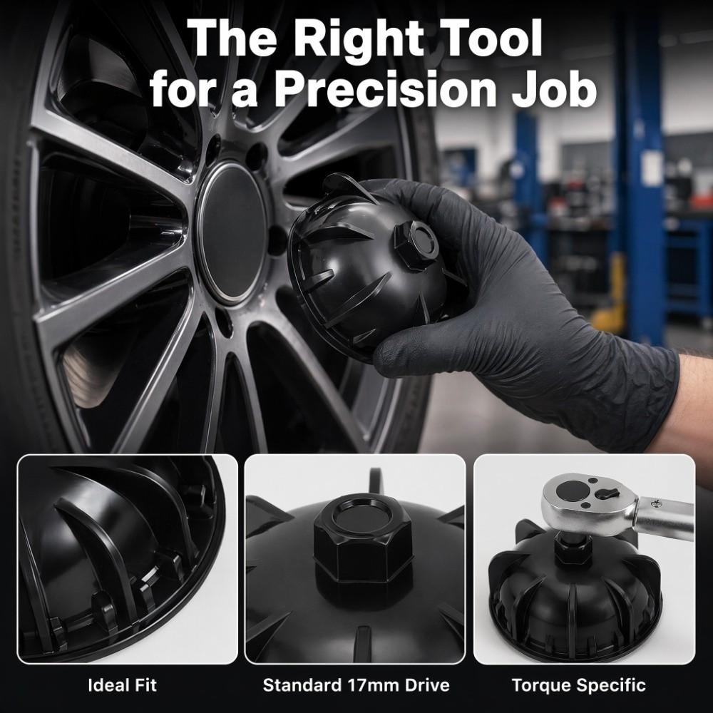 Multi-Tooth Engagement Wheel Hub Cap Wrench Centre Cap Removal Wrench  Tire Replacement
