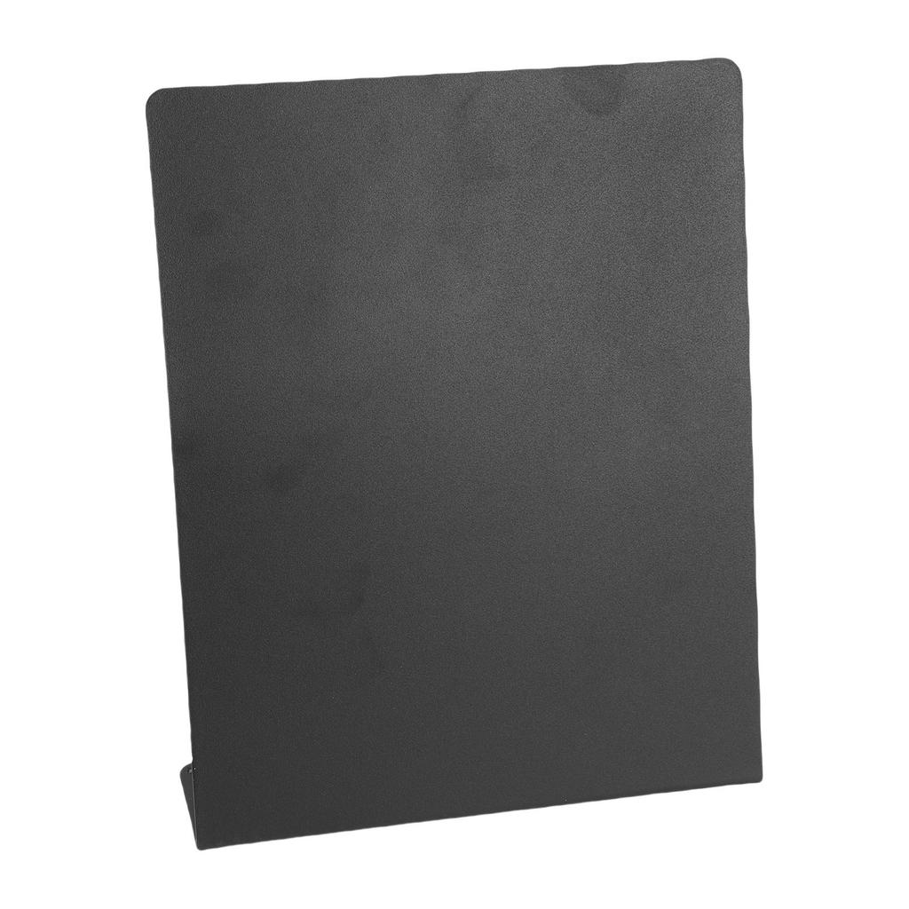 Magnetic Bulletin Board Black Magnetic Metal Tabletop Memo Display Board for Home School Kitchen