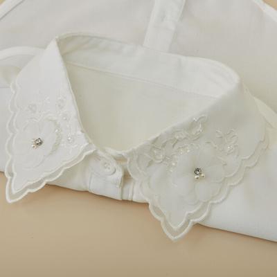 Luxury Floral Shirt Detachable Collar for Womens Double Lapel Neckwear Decorative Fake Collar Women's Clothing Accessories