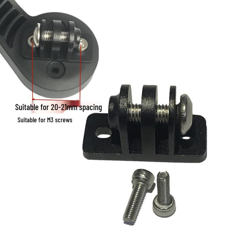 Aluminum Alloy Bike Mount for 360 GoPro, Seat/Headlight Adapter, Horizontal Underslung Base