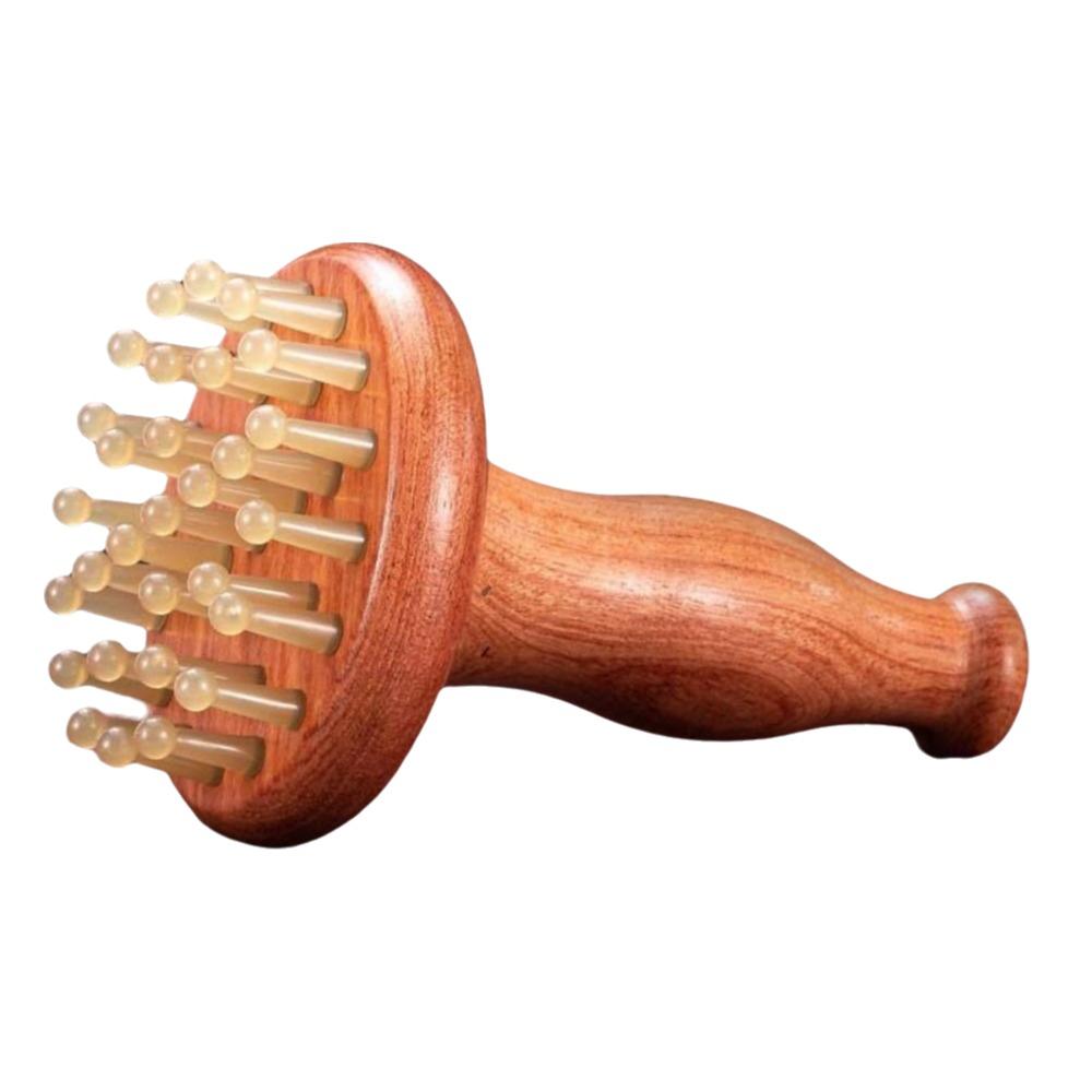 29 Teeth Gua Sha Massage Tool Wood Grain Wood Meridian Brush Meridian Massager  Body Meridian