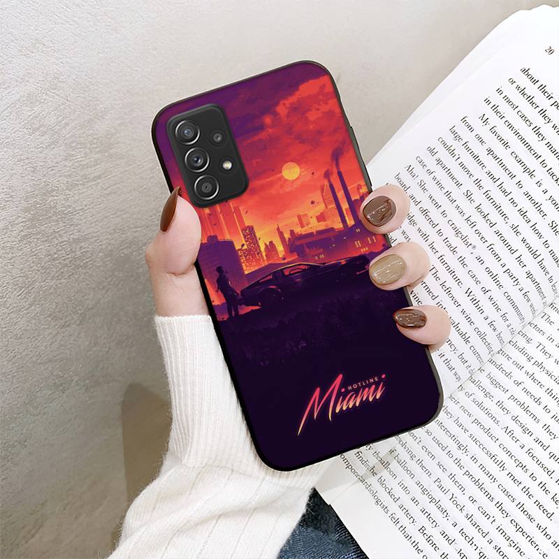 Hotline Miami Game telefoniümbris Samsung Galaxy A02 A12 A21 A22 A32 A41 A42 A51 A71 A72 Shellile