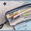 Raymay Fujii Kept Clear Pen Large Clear KPF9026A Pouch, Capacity, Blue-Gray,