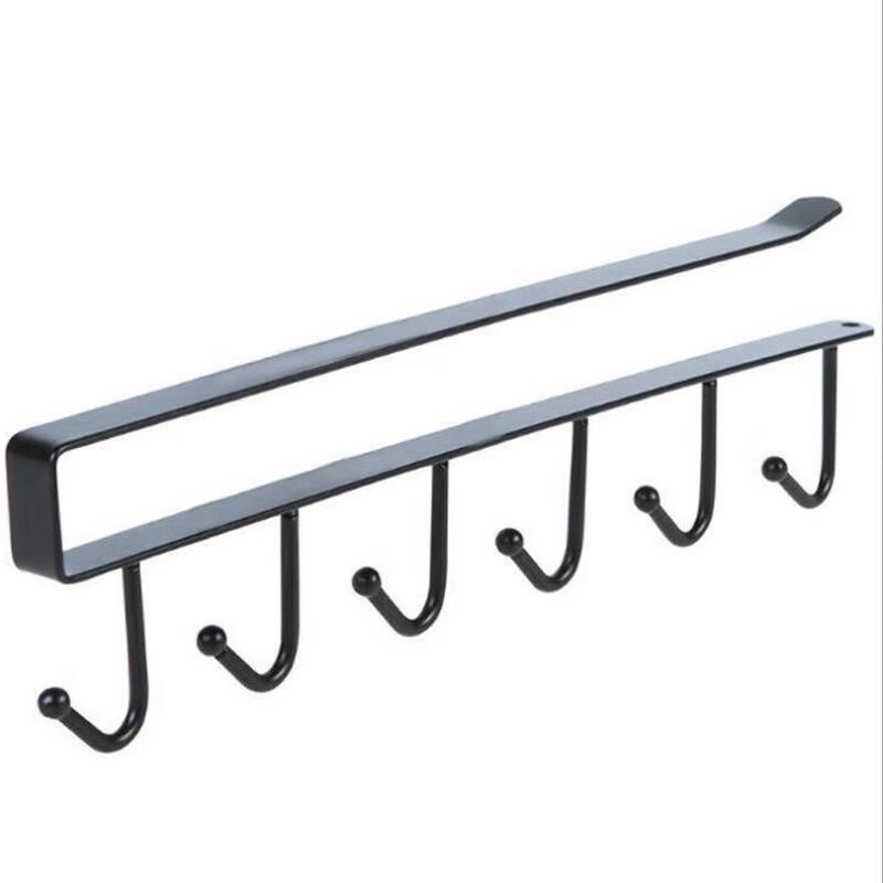 Chang Baosen Under-Cabinet 6-Hook Storage Rack - 5-Pack