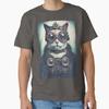 Steampunk Cat Classic TShirt Made In UsaAus TShirt S2xl
