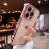 Plating Heart Laser Aurora Case For For Iphone 17 Air 11 12 13 14 15 16 Pro Max Plus Camera Protection Silicone Shockproof Cover