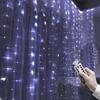 Pleasure Holiday 100LED 3x1Meter Curtain Strings Light USB 8-Mode Fairy Lamp with Remote Control