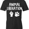 ANIMAL LIBERATION T Shirt Cotton CLOTHING SBSA Image of Vintage Washed Breathable Comfortable Top For Everyday Wear